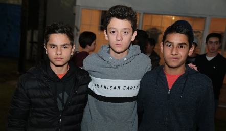  Mau Robles, Pato Álvarez y Alec González.