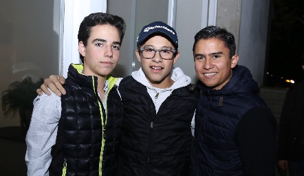  Manolo Martins, Armando Trujillo y Andrés Bado.