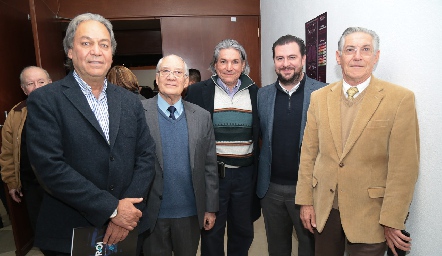  Carlos Torres Corzo, José Manuel López, Jaime Elizondo, Rodolfo Grande y Eduardo Rueda.