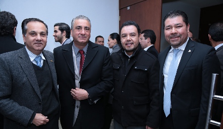  Eduardo Kasis, Raúl Martínez Jiménez, Edgar Durón y Jorge Armendáriz.
