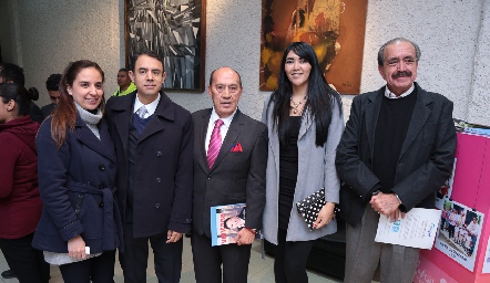  Faride Camacho, Michelle Villegas, Alfredo Mejía, Aranza Martínez y Jesús Torres.