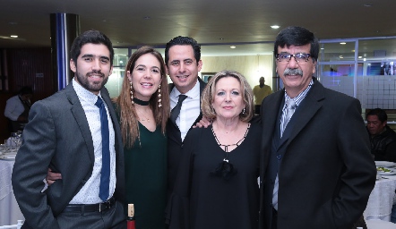  Pedro y Nuria Rodríguez, Juan Antonio Silva, Dolores Mora y Jaime Rodríguez.