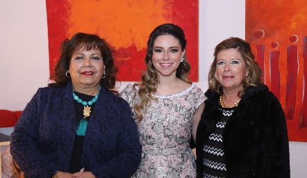  Claudia Lambert, Margarita Rubín de Celis y Margarita Sofía Garza.