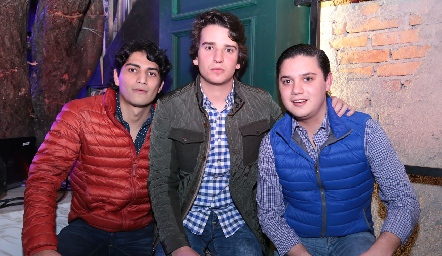  Joel López, Eduardo Cantú y José Nieto.