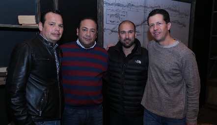  Adrián Rodríguez, Evaristo Lafuente, Patricio Nieto y José Miguel Guerra.