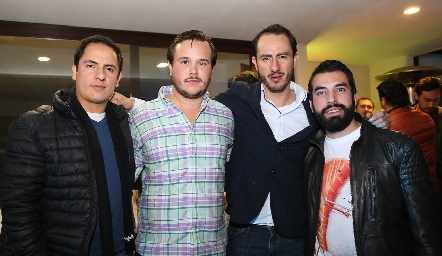  Edgar Zúñiga, Abraham Gallegos, Poncho López y Guillermo Báez .