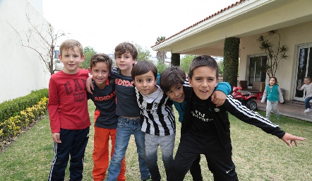  Andrés, Diego, Luisma, Patricio y Mauricio.