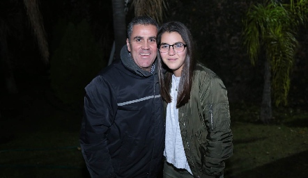  Eduardo Gómez y su hija Natalia.