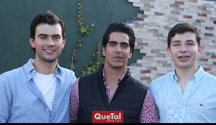  Mauricio Pérez, Adrián López y Pablo Rodríguez.