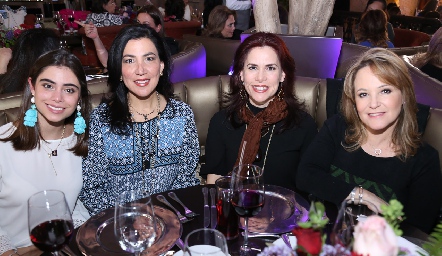  Susana de Luna, Claudia Pozos, Susana Jonguitud e Ingrid Pérez.