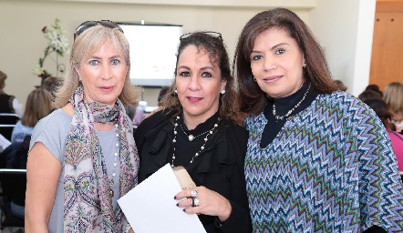  Laura Villasuso, Lila González y Tita Ruiz.
