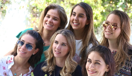  Primas Borbolla Marcela, Lu, Mariana, Anel, Daniela y Sofía.