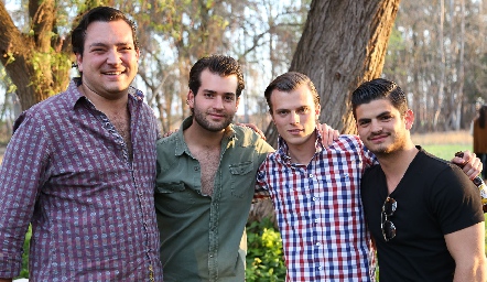  Manuel Martín Alba, Pablo Zendejas, Francisco Corripio y Oscar Cabrera.