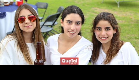  Estefanía Leija, Andrea de la Torre y Rocío de la Vega.