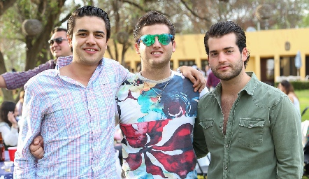  Gerardo Valle, Marcelo González y Pablo Zendejas .