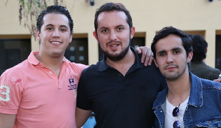 Mauricio Martínez, Eduardo Zepeda y  Rodrigo Palau.
