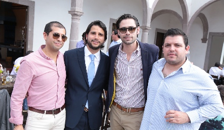  Mauricio Ugalde, Rodrigo Mercado, Omar González y Jaime Abaroa.