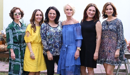  Paty González, Martha Chalita, Licha del Peral, Güera Valle, Anita Anaya y Rocío Nieto.