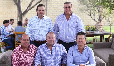  Carlos Bárcena, Carlos Esparza, Enrique Quintero, Toño Lozano y Antonio Mendizábal.