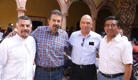  Ricardo Ortega, Edgar Flores, Armando Silva y Rafael Gómez.