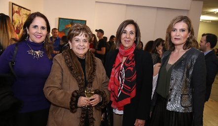  Gaby Payán, Yolanda de Payán, Lorena Valle y Amelia Vargas.