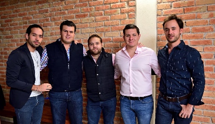  Eduardo Salazar, Mauricio Labastida, Rodrigo Leos, Ignacio Puente y Daniel Villarreal.