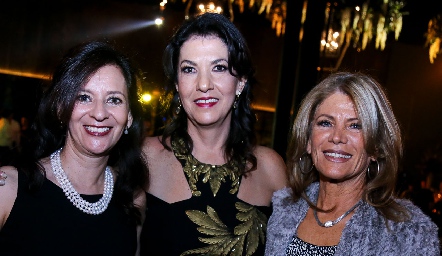  Gaby de Dauajare, Tere Ramírez y Leticia Rojas.