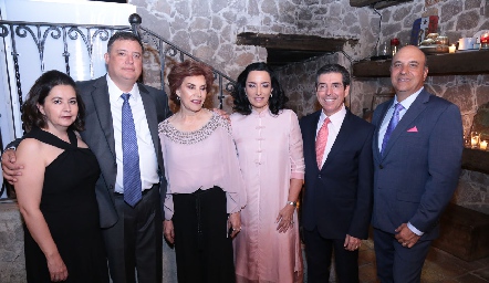  Verónica Ríos, Luis Manuel Alcalde, Martha Elena Quezada, Alejandra y Ángel De Luna y Roberto Alcalde.