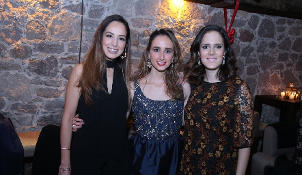  Jalma Payán, Ángeles Mahbub y Ana Gaby Mina.