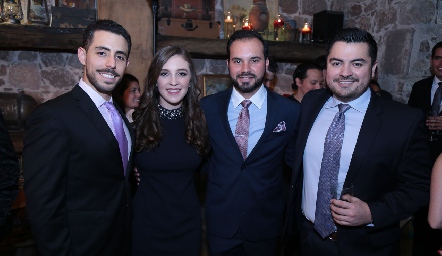  Eduardo De Luna, Paulina Martínez, Rodrigo Alcalde y Eugenio Guerra.