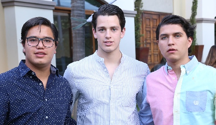  Grillo Aguillón, Checo Bedolla y Santiago Perafán.