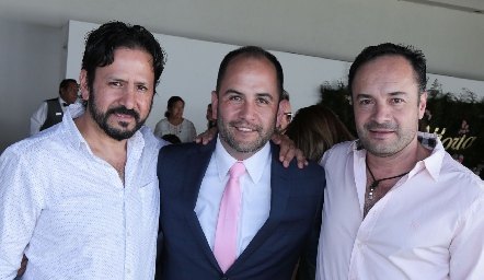  Hiram Gutiérrez, Hugo Humara y Eduardo Ramos.