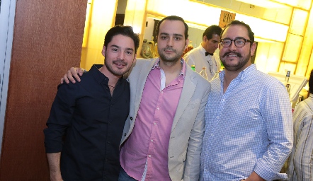  Miguel Torres, Sergio Madrigal y Eduardo Moreno.