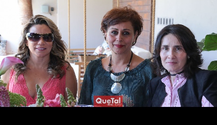  Liz Barragán, Consuelo Rodríguez de Toulet y Lula López.