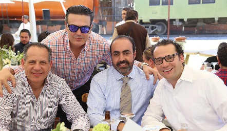  Ramón Gómez, Güicho Fernández, Gustavo Puente y Xavier Nava.