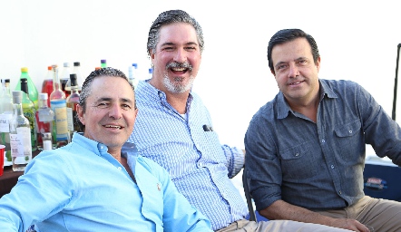 Gerardo Valle, Andrés Bárcena y Juan Carlos de la Rosa.