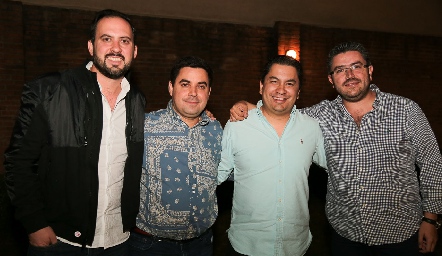  Pepe Zapata, Juan de Dios Zumarán, Humberto Lee y Alejandro Colunga.
