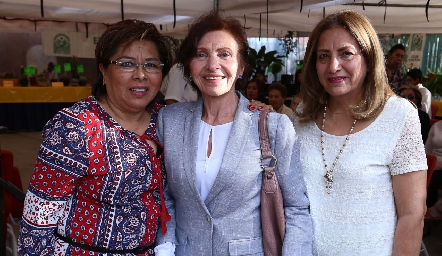  Carmelita Vázquez, Any de Anaya y Martha Acevedo.