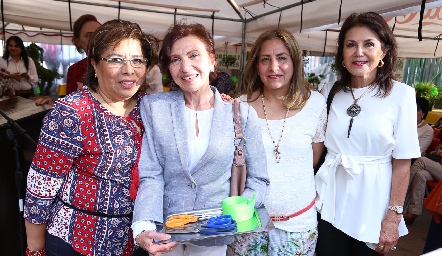  Carmelita Vázquez, Any Anaya, Martha Acevedo y Carmen de Mendoza.
