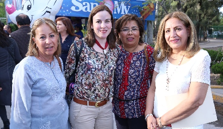  Patricia Villasuso, Silvia Guel, Carmelita Vázquez y Martha Acevedo.