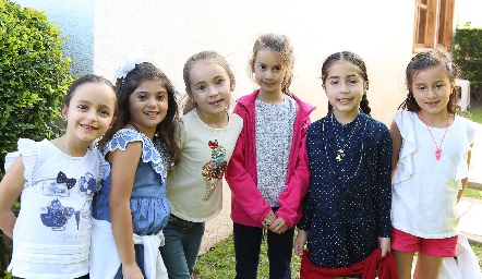  Emilia, Alexa, María Inés, Fernanda, Karina y Nadia.