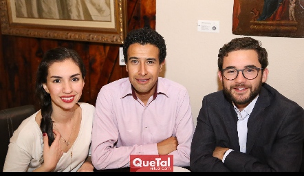  Maggie Garcín, Alejandro Zepeda y Daniel Lárraga.