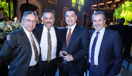  Fabián Espinosa, Santiago Maza, Cristóbal Herrera y Sergio Muñoz.