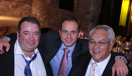  Ramón Pedroza, Manuel Abad y Gerardo González.