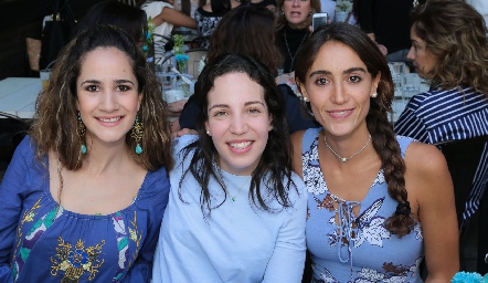  Daniela Mina, Sofía Torres y Mónica Serrano.