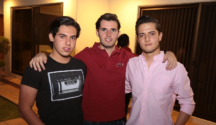  Jaime Ascanio, Federico Alcalde y Rodrigo Díaz de León.