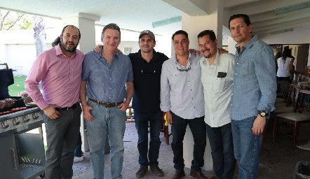  Omar Abud, Sergio Solana, Felipe Salazar, Francisco Argüello, Luis García y Jorge Loredo.