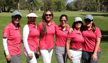  Las damas de La Loma Club de Golf, Marisa Contreras, Vianney Lara, Beatriz Villegas, Paola Lárraga, Andrea Galván y Cristy Reyes.