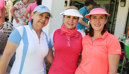  Rosy Martínez, Diana Lara y Lulú Álvarez.