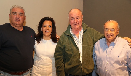  Hetore Fagonni, Gabriela Martínez, Antonio Zarzosa y Rafael Rogueñe.